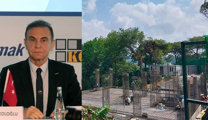 MNG Holding'in patronu Mehmet Nazif Günal'dan Boğaz'da kaçak villa inşaatı